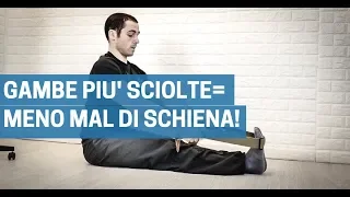 MALE ALLA SCHIENA al BACINO: colpa dei MUSCOLI DELLE GAMBE? Come capirlo e cosa fare