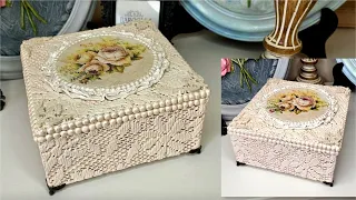 Beautiful Jewelry box from Cardboard/DIY Jewelry Box