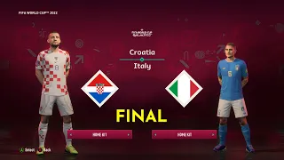 FIFA 23 - Croatia vs Italy | FIFA World Cup Final Full Match 2022 | PS5™