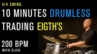 Swing - 10 Minutes Drumless Trading Eigth's at 200 Bpm With Click