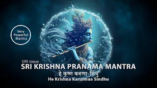 Most Powerful Sri Krishna Mantra : He Krishna Karuna Sindhu-108times #krishna #krishnamantra