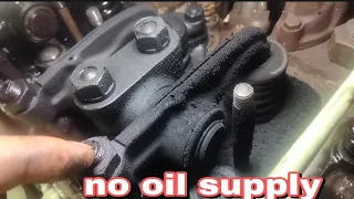 PAANO AYUSIN ang walang lubrication patungong rocker arm? ano ang dahilan walang oil supply sa head?