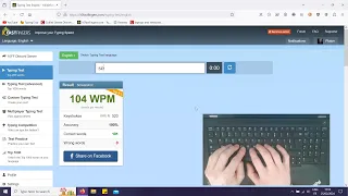 10FastFingers - Typing test 104WPM
