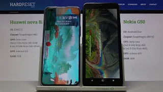 HUAWEI Nova 8i vs NOKIA G50 AnTuTu Benchmark - NOKIA Crash