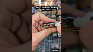 **TUTORIAL!! Easiest Most Simple Way To Customize & Remove Decals (Tampos) From Your Hot Wheels!!