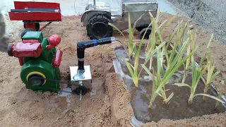 how to make water pump Diesel engine start |science project #Dhanrajminimachine