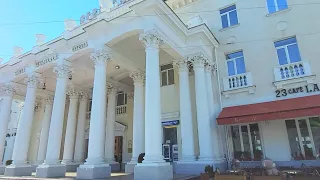 🇷🇺 Отель Севастополь, вид на мыс Хрустальный, морской причал, Севастопольская и Артиллерийская бухта