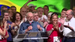 Lula celebrates presidential victory in Brazil