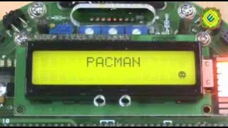 Animation on a 16x2 Character LCD using FireBird V P89V51RD2 Robot