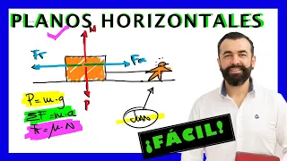 🚀 PLANOS HORIZONTALES ✅ 2º LEY DE NEWTON ⭐ FÁCIL Y COMPLETO