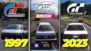 Evolution Of Corolla AE86 In Racing Games From 1997 - 2023 | FHD 60FPS