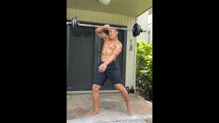 Day 321 FitPro Hawaii Workout - Pivoting Compound Barbell Exercises-April 3, 2021, 1:30 pm