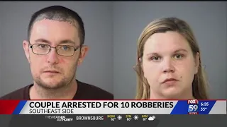 Couple arrested in string of Indy robberies