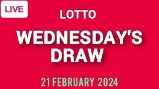 The National Lottery Lotto draw results from Wednesday 21 February 2024 | National Lottery