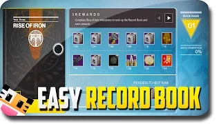 Destiny "Rise of Iron" - EASY Rise of Iron "Record Book" Progress (Destiny Rise of Iron Gameplay)