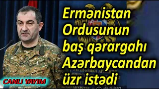 Ermənistan Ordusunun baş qərargahı Azərbaycandan üzr istədi