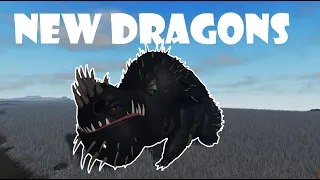 NEW DRAGONS in HTTYD RP : BERKS DRAGONS!! A Roblox Game!!