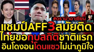 #ด่วน!ไทยขอทุบสถิติชาติแรกแชมป์AFF3สมัยติด#ดราม่าอาเซียน!อินโดงอนโดนแซวไม่น่าภูมิใจ