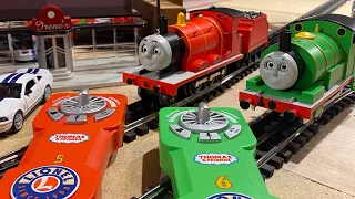 Percy and James Lionel LionChief review!! #thomasandfriends #percy #james
