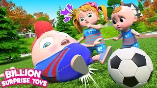 Soccer game fun with funny Humpty Dumpty - BillionSurpriseToys Nursery Rhymes & Kids Songs