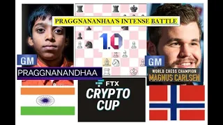 Praggnanandhaa Attacking Power I Praggnanandhaa [IND] vs Carlsen [NOR] FTX Crypto Cup 2022 Round 7