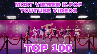 [TOP 100] Most Viewed YouTube Videos by K-Pop Artists • April, 2022