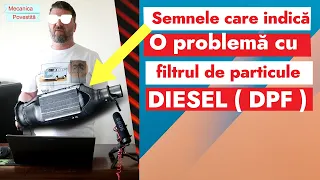 Simptomele unui FILTRU DE PARTICULE defect .( DPF )