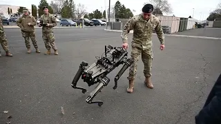 New Tech: Robot "Dog" demonstration at the 173rd Fighter Wing