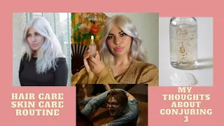 VLOG 👑HAIR CARE/SKIN CARE ROUTINE | MY THOUGHTS ON THE CONJURING 3 | PARANORMAL DRAMA DRAMA DRAMA