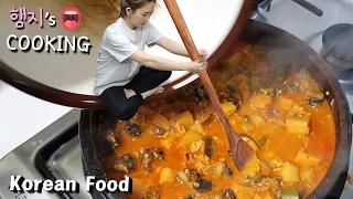 HAMZY’s Cooking🔪 COMPILATIONS PART 4 ★ Korean foods & Other foodsㅣASMR REAL SOUNDㅣ먹방 MUKBANGㅣ