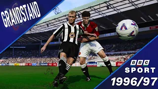 GRANDSTAND & FOOTBALL FOCUS | Man Utd vs Newcastle | Charity Shield | 1996/97 Season | PES 2021