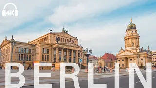 Cycling in Berlin Winter 2020 in Mitte, Under lockdown [4K] ASMR real city binaural 3D sound