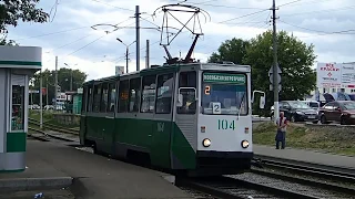 KTM-5 (71-605) trams in Kolomna, Russia