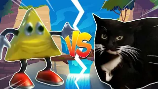 Dancing triangle VS Maxwell The Cat