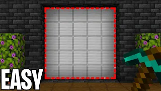 🦅 Minecraft Bedrock: EASY 5X5 PISTON DOOR TUTORIAL 1.19!