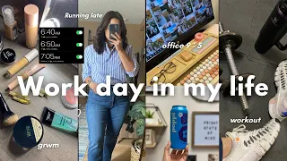 VLOG☕️⌨️: grwm morning routine, in a rush, what I eat in a day, full body workout, garage gym tour