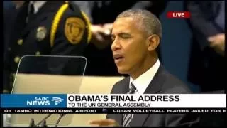 Barack Obama's final address at the UN general assembly
