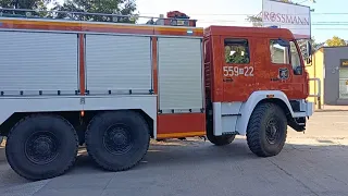 Wyjazd alarmowy 559[M]22 oraz przejazd alarmowy 559[M]21 do pożaru lasu w miejscowości Karczew