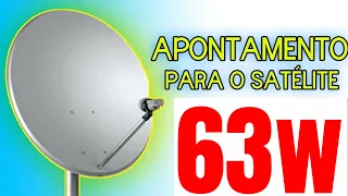 APONTAMENTO SATÉLITE 63W | ATUALIZADO 2021 | COM AS TPS CORRETAS