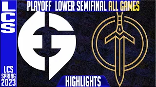 EG vs GG Highlights ALL GAMES | LCS 2023 Playoffs Lower Semifinal | Evil Geniuses vs Golden Guardian