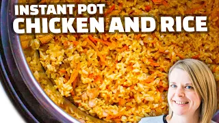 Instant Pot Chicken and Rice Recipe | 30 Minute Healthy One Pot Dinner