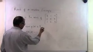 Chapter04.05: Lesson: Rank of a Matrix: Example 1