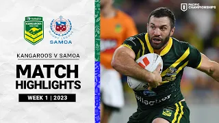 Kangaroos v Toa Samoa | Match Highlights | 2023 Pacific Championships