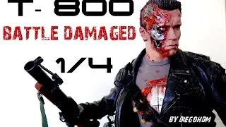 Enterbay 1/4 - Terminator T800 Battle Damaged Unbox e Review / DiegoHDM