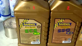 Сравнение Вязкости масел Ravenol