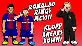 📱RONALDO RINGS MESSI📱😢 KLOPP BREAKS DOWN😢 Man City vs Tottenham Training! (Parody)