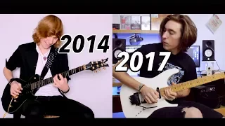 3 Years Guitar Progress - Same Solo Before and Now