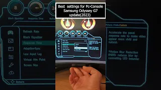 Best settings for Samsung Odyssey (2024)
