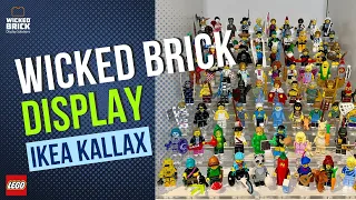 WICKED BRICK for LEGO Minifigure Display to fit IKEA KALLAX Unit
