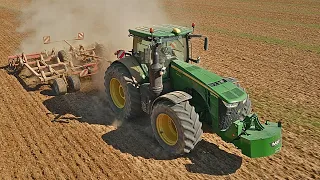 🤠 JOHN DEERE 8400R & HORSCH TERRANO 7FM | STUBBLE 2023 💪💨 !